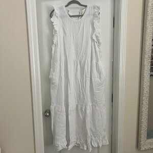 Universal Thread cotton dress with flutter sleeves